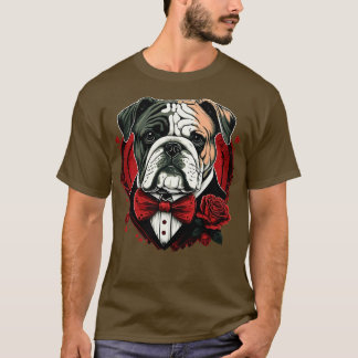 Valentines Day Bulldog 3 T-Shirt