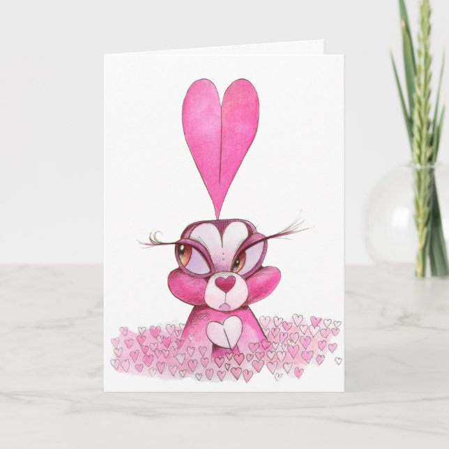 Valentine's Day Bunny Love! Card (Front)