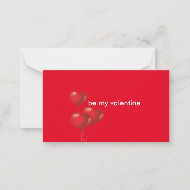 Valentine's Day Business Cards (Front)