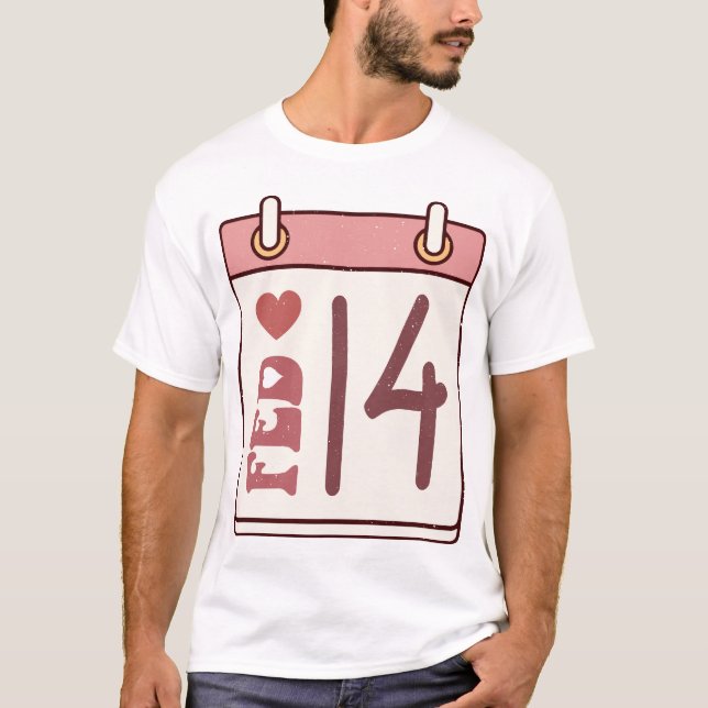 Valentine's Day Calendar T-Shirt (Front)