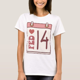 Valentine's Day Calendar T-Shirt