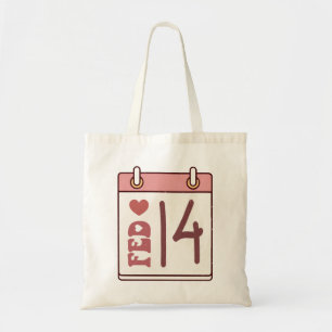 Valentine's Day Calendar Tote Bag