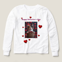 Valentine's Day Calico Kitten Red Hearts Candy