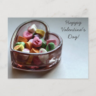 Valentine's Day Candies Holiday Postcard