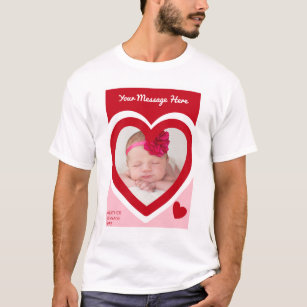 Valentine's Day Candy Hearts Box Custom Photo T-Shirt