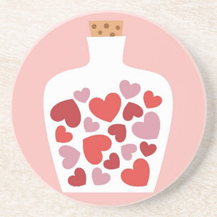 Valentine's Day card design Coaster