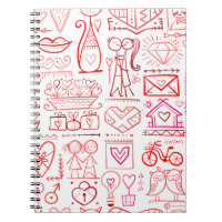 Valentine's day card design. Love and Wedding seam