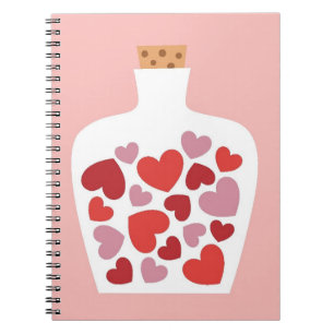 Valentine's Day card design Spiral Notebook