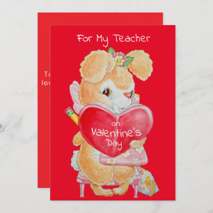 Valentine's Day Card for a Good Teacher