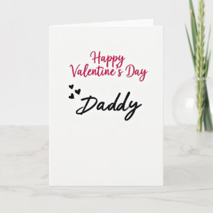 Valentines Day Card For Daddy