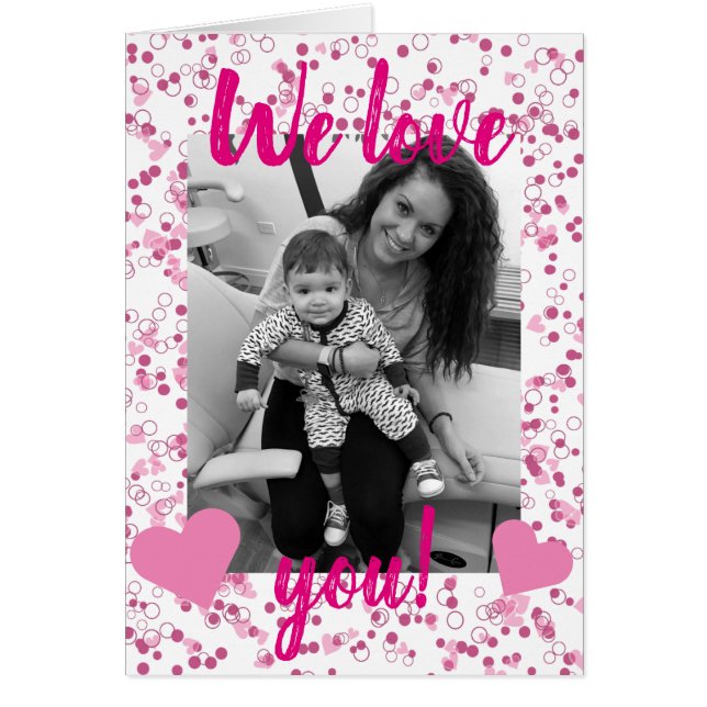 Valentine's Day Card For Father | Heart Confetti (Front)