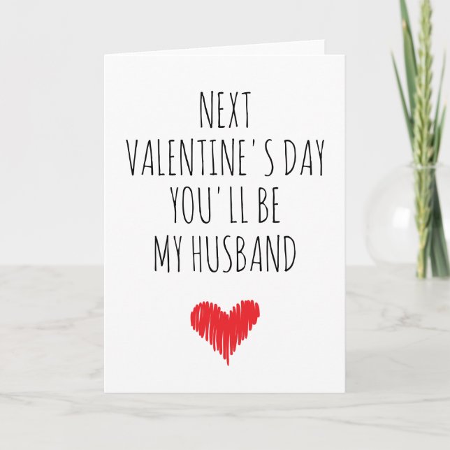 Valentine's Day Card for fiance, boyfriend (Front)