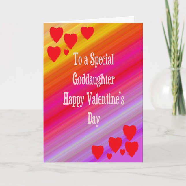 Valentine's Day Card For Goddaughter (Front)