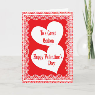 Valentine's Day Card For Godson