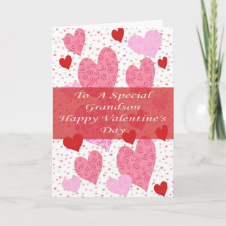 Valentine's Day Card For Grandson