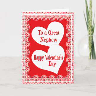 Valentine's Day Card For Nephew