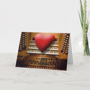 Valentine's day card for organists