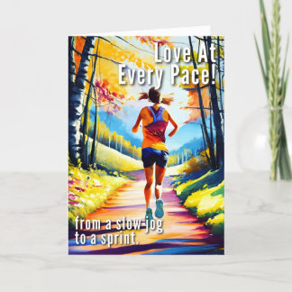 Valentine's Day Card for Runners
