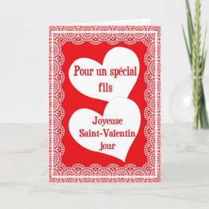 Valentine's Day Card For Son In French