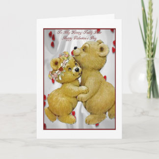 Valentine's Day Card For Teddy Bear