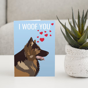 Valentines Day Card From the Dog   Alsatian