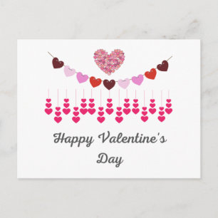 Valentines Day Card Hearts Postcard