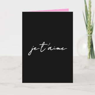 Valentine's Day Card In Contemporary Black