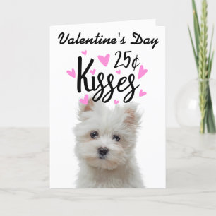 Valentine's Day card kisses ...from the dog