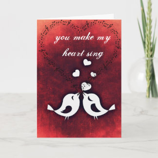 Valentine's Day Card Love Birds
