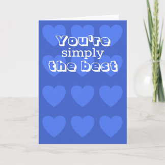 Valentines day card w/ blue hearts by Jo Images