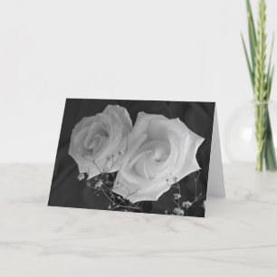 Valentine's Day card - White Roses
