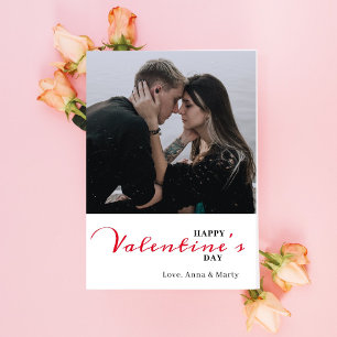 Valentines Day Card with Valentines script
