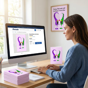 Valentine's Day Cartoon Character Holiday Card