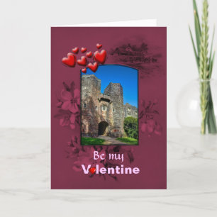 Valentines Day Castle Defences, Symbolism Holiday Card