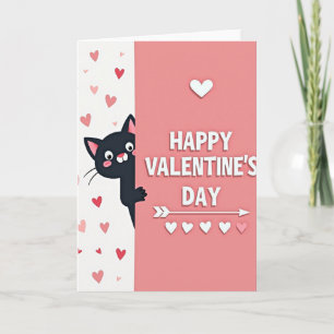 Valentines Day Cat Card