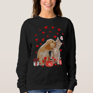 Valentines Day Cat Dog Lover  Cat Dog Dad Mum T Sh Sweatshirt