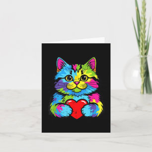 Valentines Day Cat Kitten Valentine Women Girls Ki Card