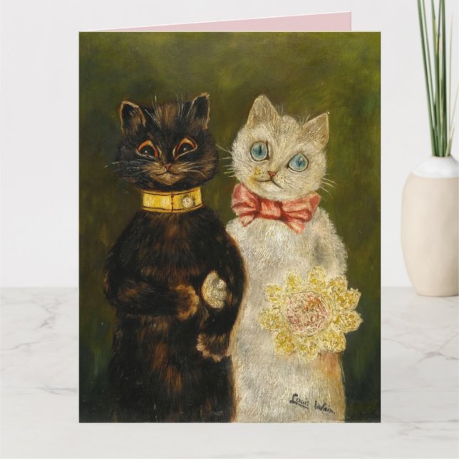 VALENTINE'S DAY CAT LOUIS WAIN OVERSIZED BIG CARDS (Front)