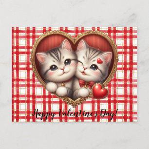 Valentine's Day Cat Postcard