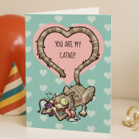 Valentine's Day Catnip Mouse Toy Funny Cat
