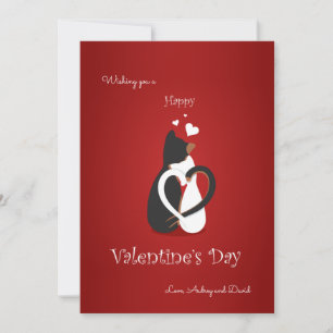 Valentine's Day Cats Greeting Card