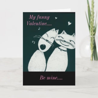 Valentine's Day cats Holiday Card