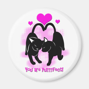 Valentines Day Cats Magnet