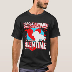 Valentines Day Cavalier King Charles Spaniel Dog T-Shirt