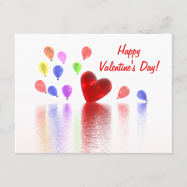 Valentines Day Celebration Holiday Postcard (Front)