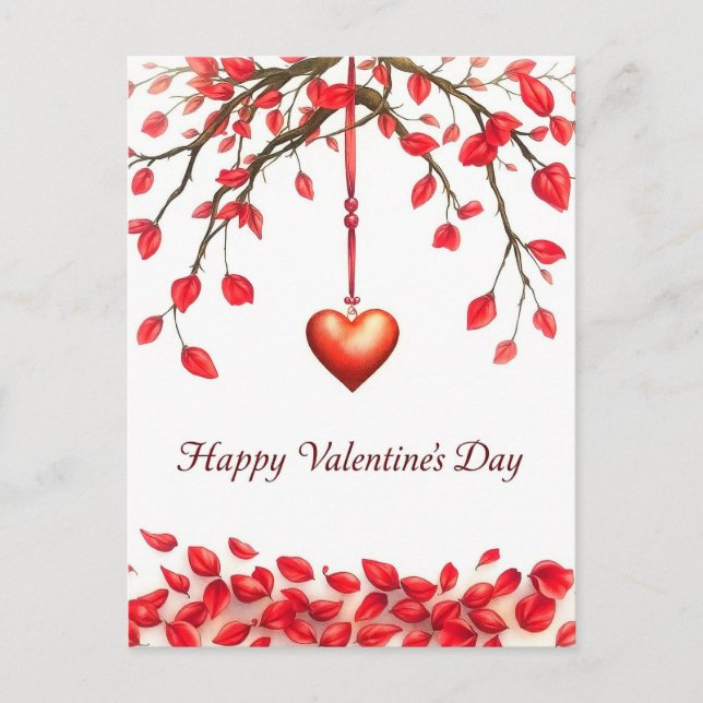 Valentine's Day celebration of Love Postcard (Front)