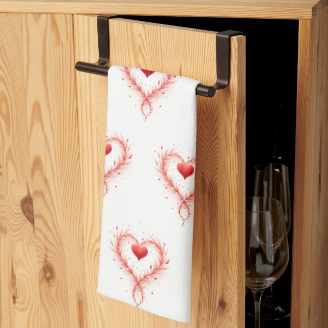 Valentine's Day celebration of Love  Tea Towel (Thirds Fold)
