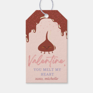 Valentine's day chocolate melt Custom Gift Tags
