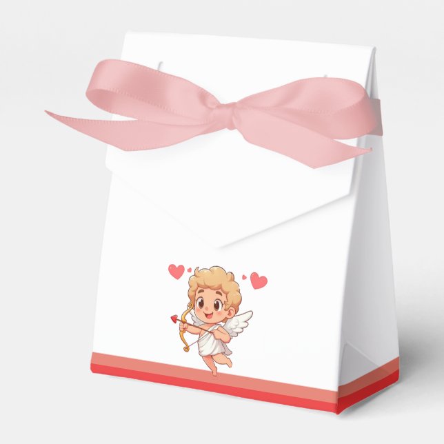 Valentine's Day classic/vintage Cupid Favour Box (Front Side)