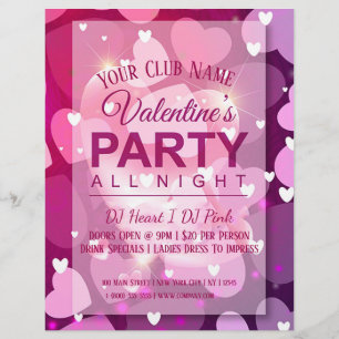 Valentines Day Club Party Flyer